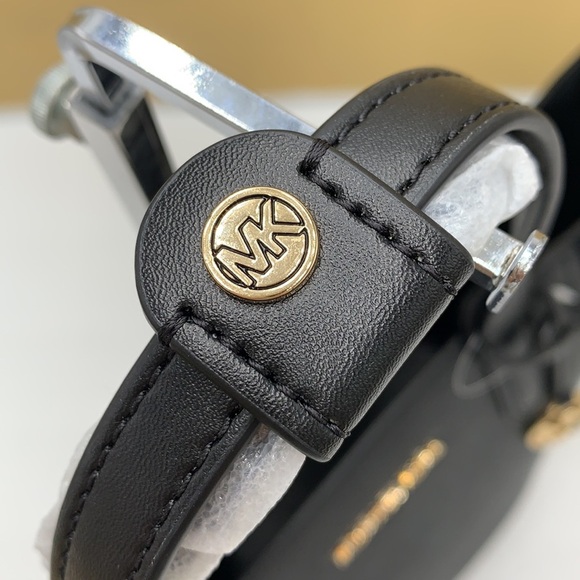 MICHAEL KORS PORTIA SMALL TOTE BLACK COLOR PEBBLED LEATHER/SUEDE - Picture 8 of 16